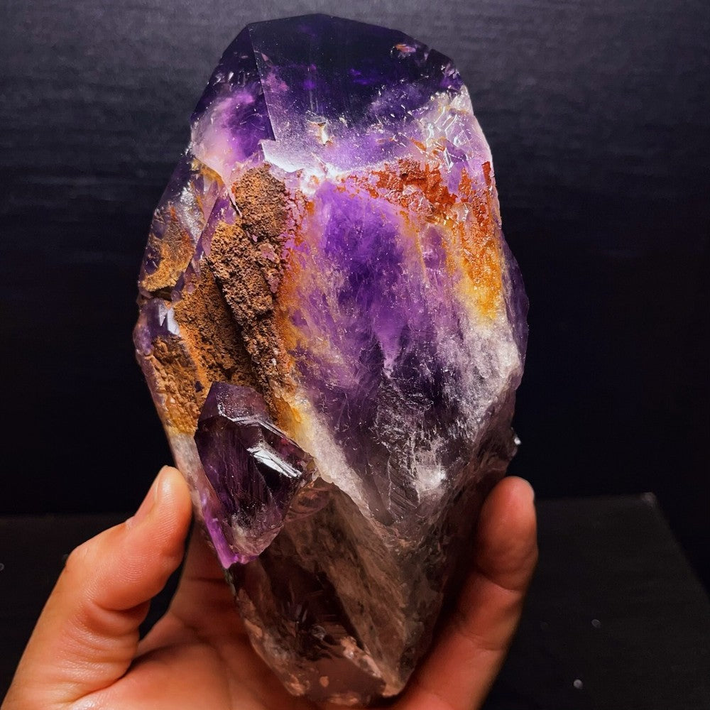 1159G Natural Amethyst Tower Crystal Stone Healing