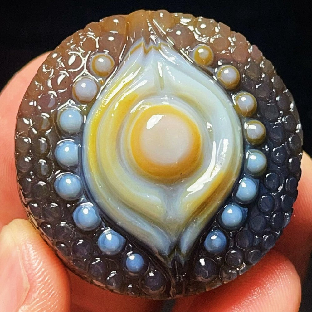 Natural Gobi Agate Eyes Agate Crystal Stone Madagascar
