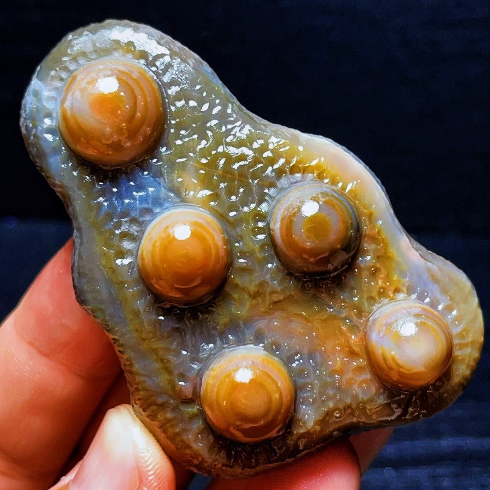 Natural Gobi Agate Eyes Agate Crystal Stone Madagascar