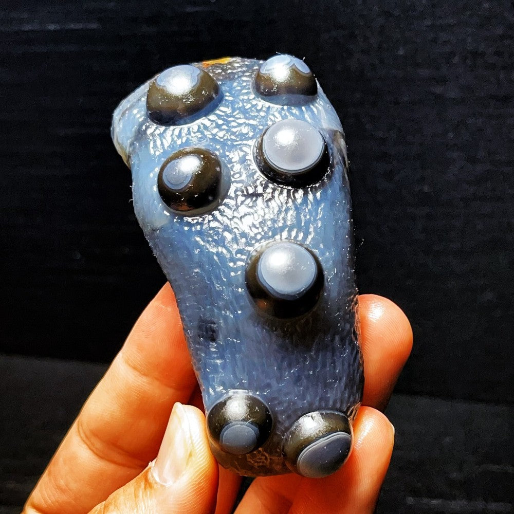 Agate Gobi naturelle, pierre de cristal d'agate aux yeux de Madagascar 