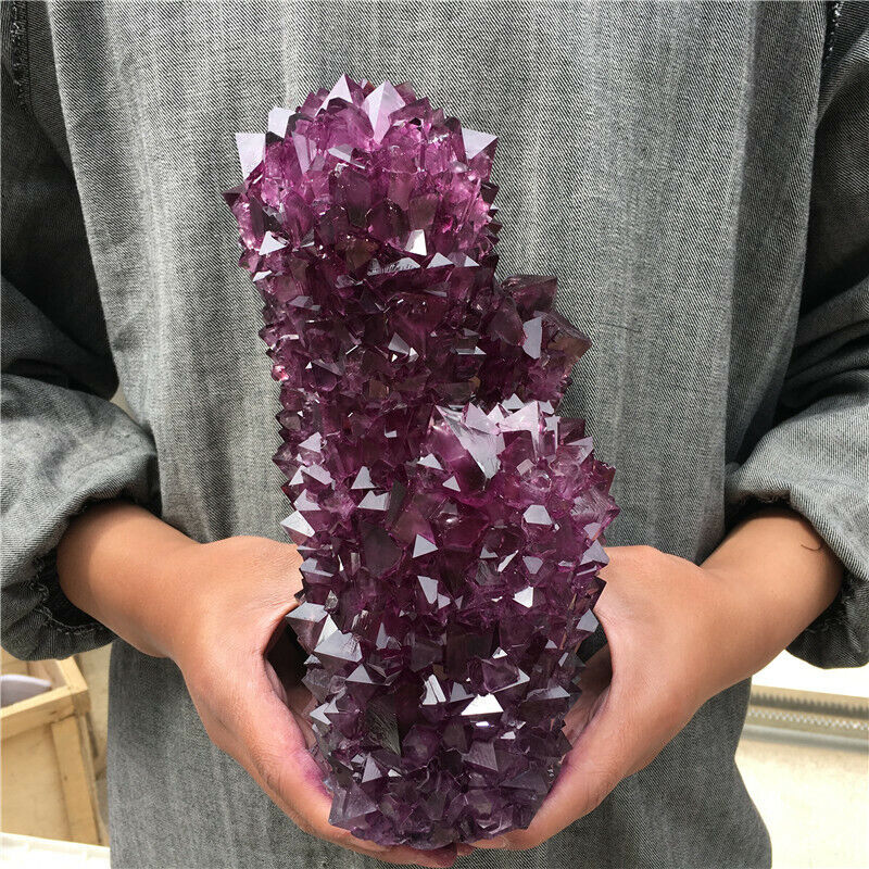 5.7-6.6LB Rare Purple Alunite Crystal Mineral Specimen Point Reiki Healing