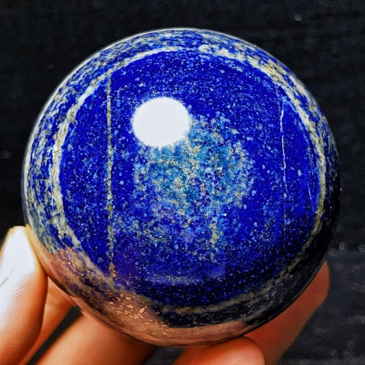 518G Natural Lapis lazuli ball Sphere Crystal Stone Healing