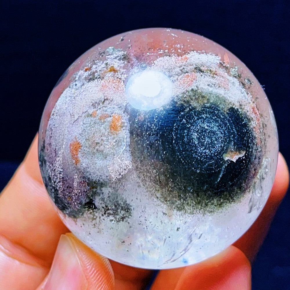 Agate de Gobi naturelle 171 g, pierre de cristal d'agate, quartz fantôme/jardin 