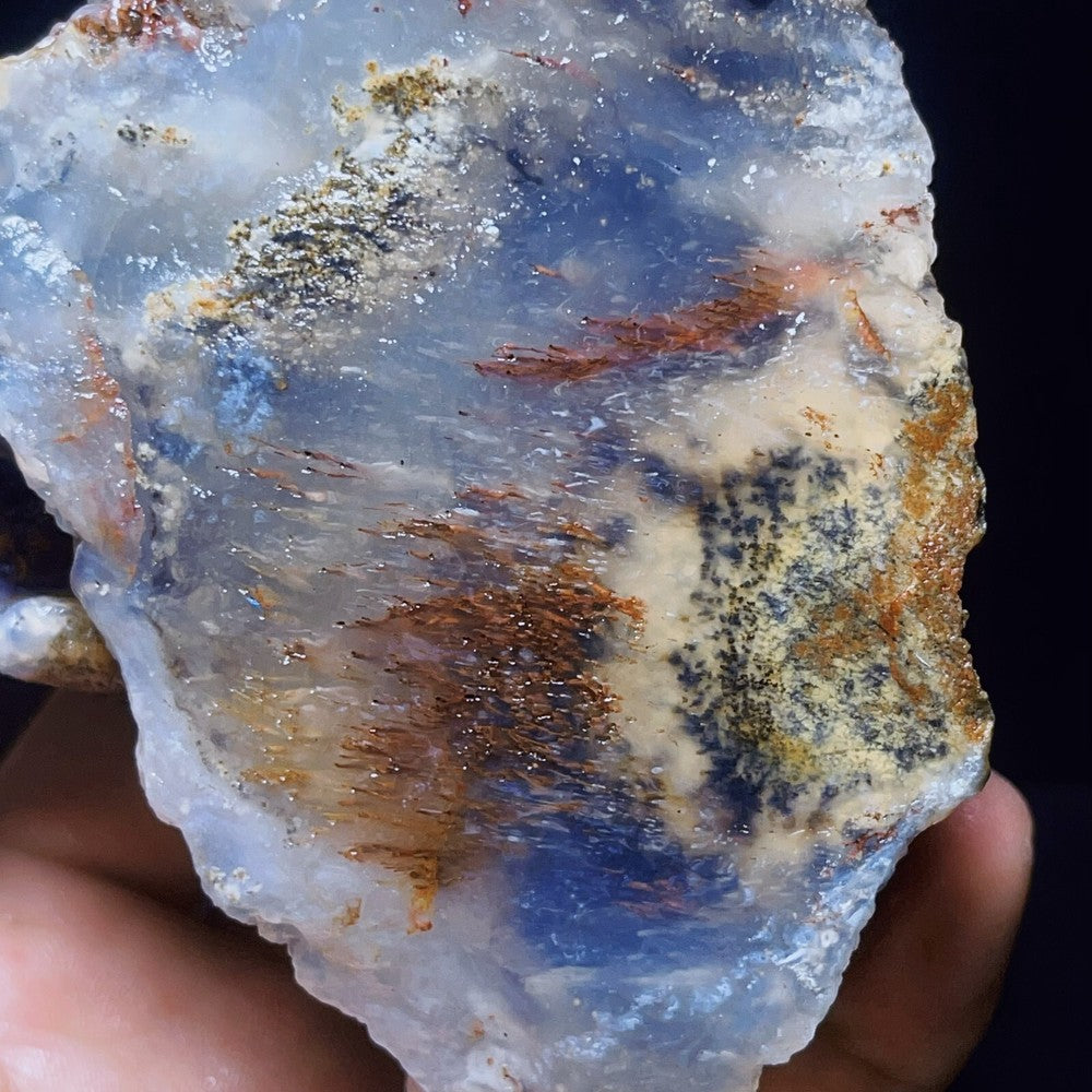 845G Natural Gobi Agate Eyes Agate Crystal Stone Healing