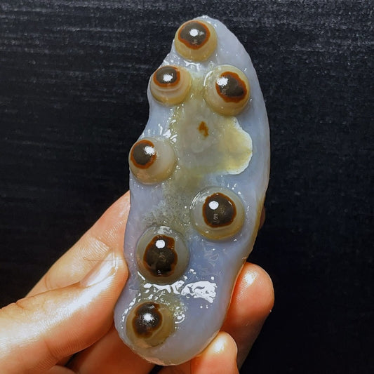 Natural Gobi Agate Eyes Agate Crystal Stone Healing