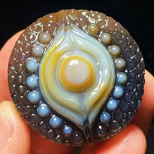 Natural Gobi Agate Eyes Agate Crystal Stone Madagascar