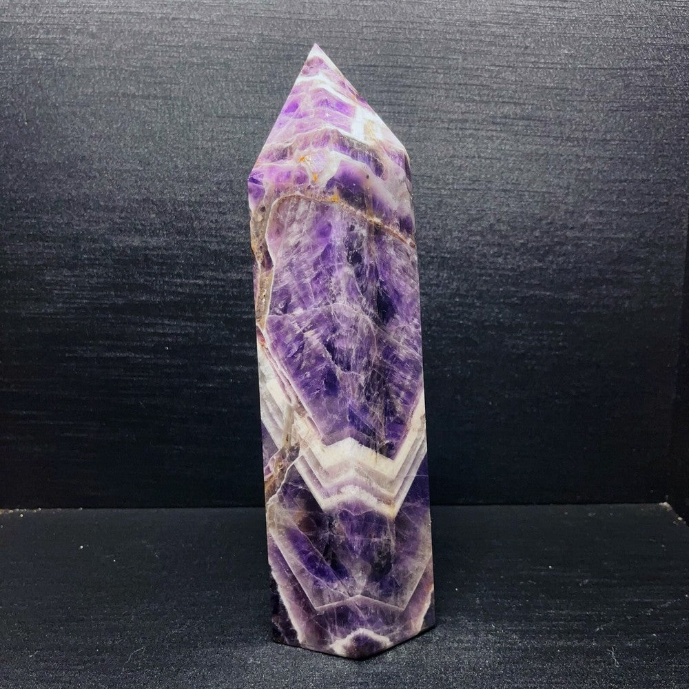 1623G Natural Polished Dream Amethyst Tower Crystal Tower Healing