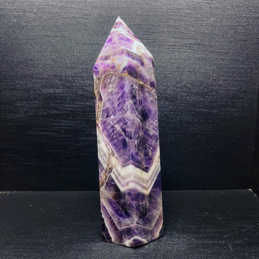 1623G Natural Polished Dream Amethyst Tower Crystal Tower Healing