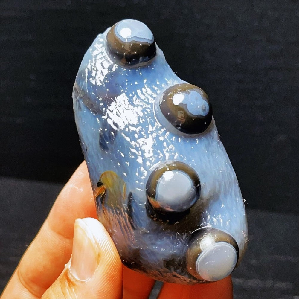 Natural Gobi Agate Eyes Agate Crystal Stone Madagascar