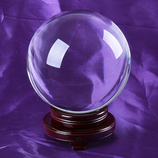 200mm Huge Clear Crystal Ball Large Sphere Free Stand Venue Decoration