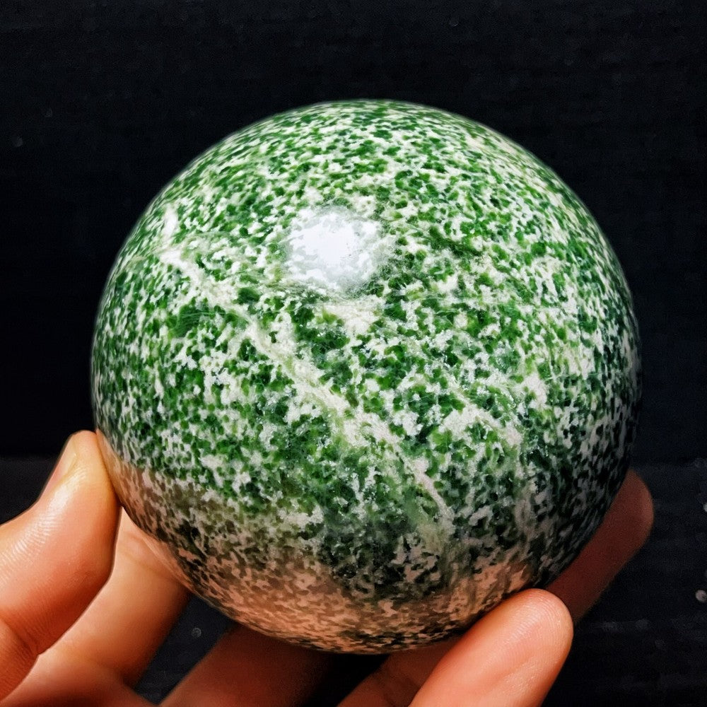 1174G Natural Chinese Soft Jade Sphere Crystal Stone Healing