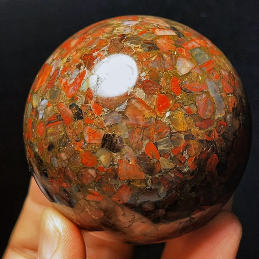 427G Natural Agate Sphere Ball Crystal Stone Madagascar