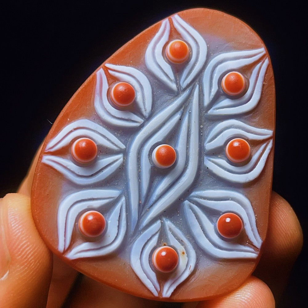 Natural Gobi Agate Eyes Agate Crystal Stone Healing