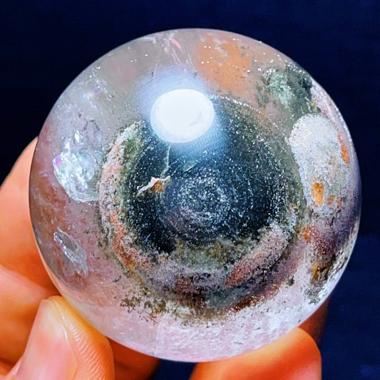 171G Natural Gobi Agate Eyes Agate Crystal Stone Phantom/Garden Quartz