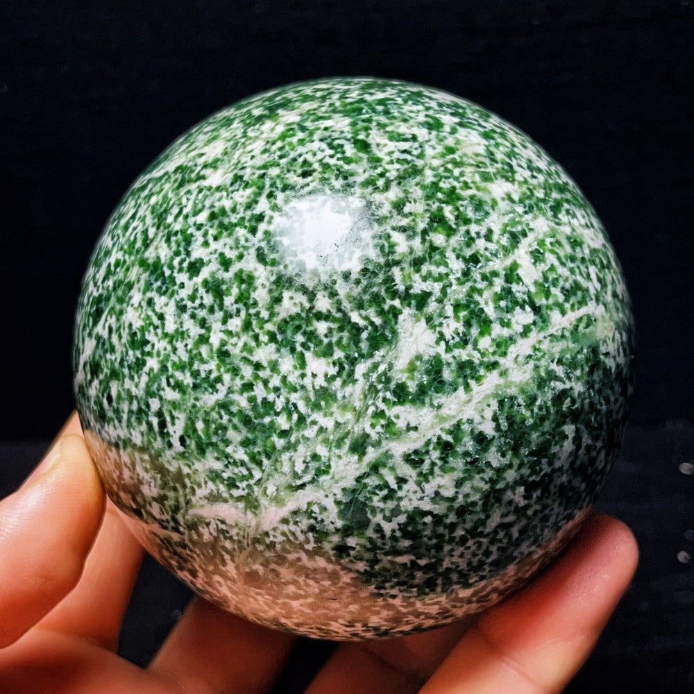 1174G Natural Chinese Soft Jade Sphere Crystal Stone Healing