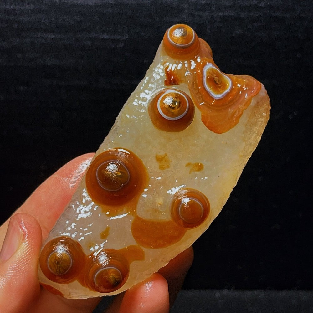 Natural Gobi Agate Eyes Agate Crystal Stone Healing