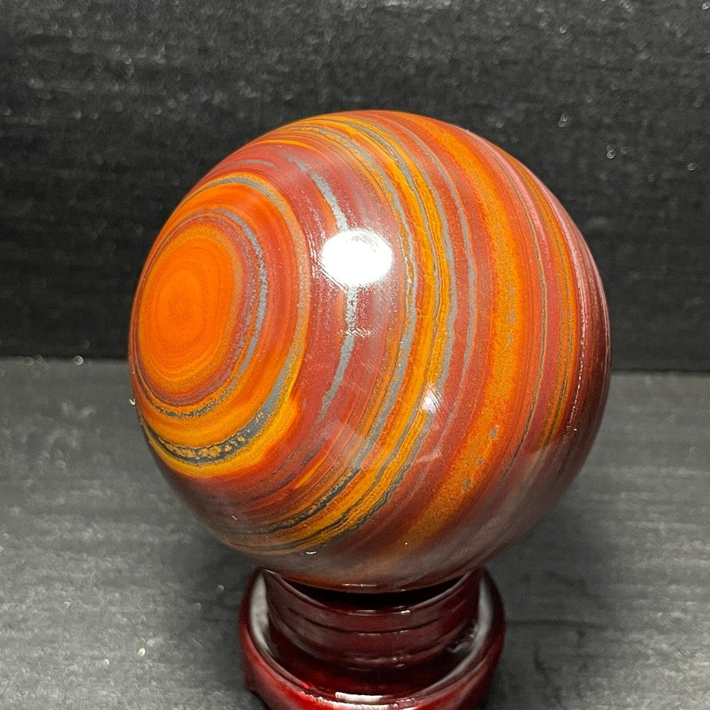 994G Natural Tiger Eye Stone Agate Sphere Ball Crystal Stone Healing