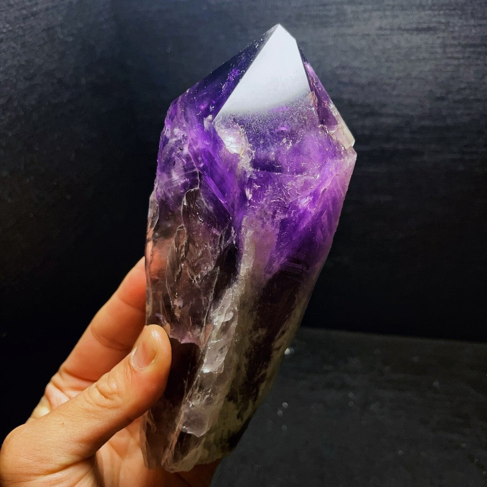 1005G Natural Amethyst Tower Crystal Stone Healing
