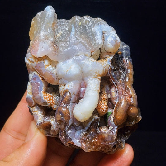 218G Natural China's Gobi Desert Gobi Agate Eyes Agate Crystal Healing