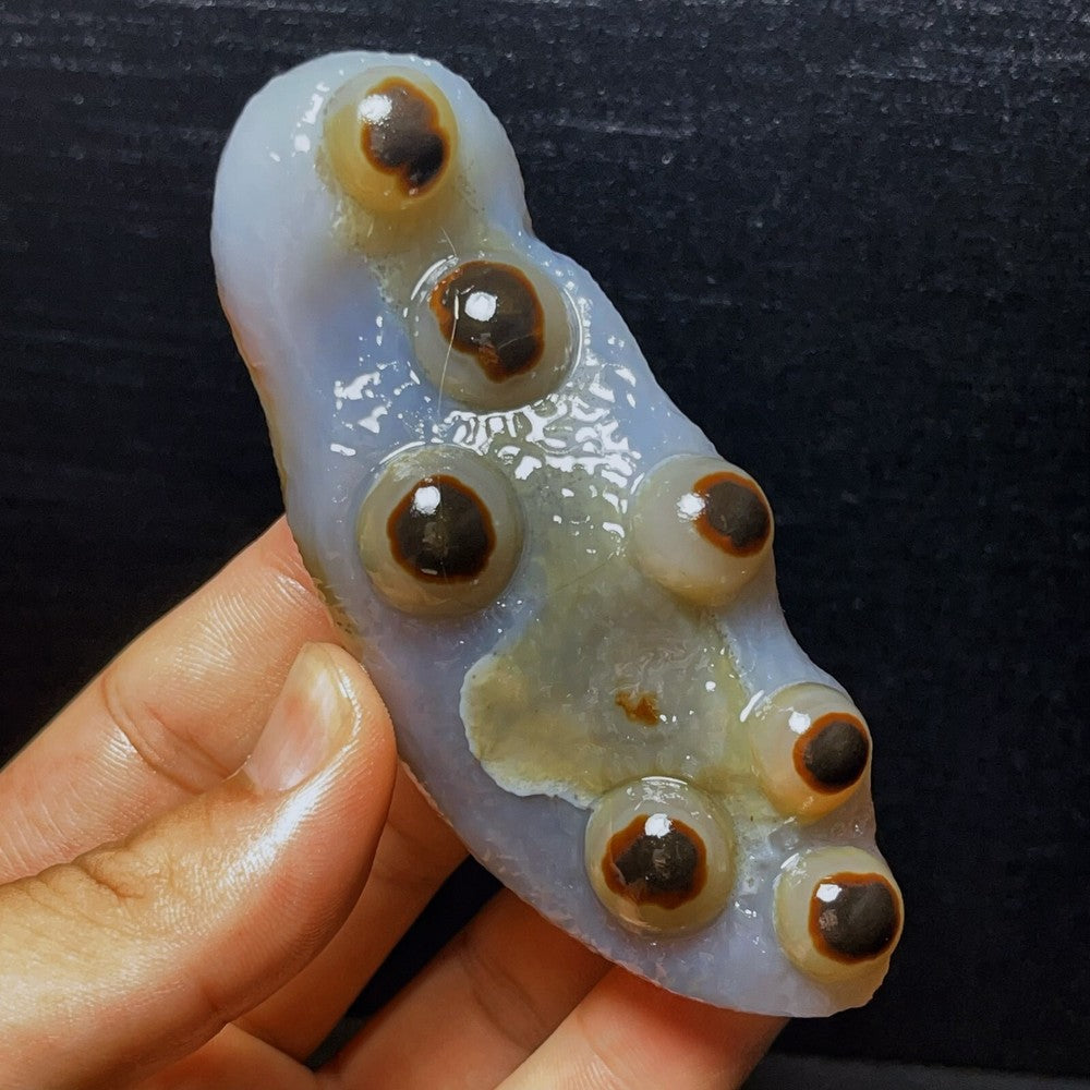 Natural Gobi Agate Eyes Agate Crystal Stone Healing