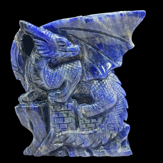 Hand-Carved Crystal Quartz Dragon Sculpture-Healing Energy & Spiritual Gift