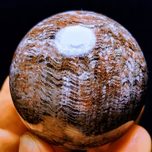 163G Natural Polished Thousand Layerghose Phantom Crystal ball Healing