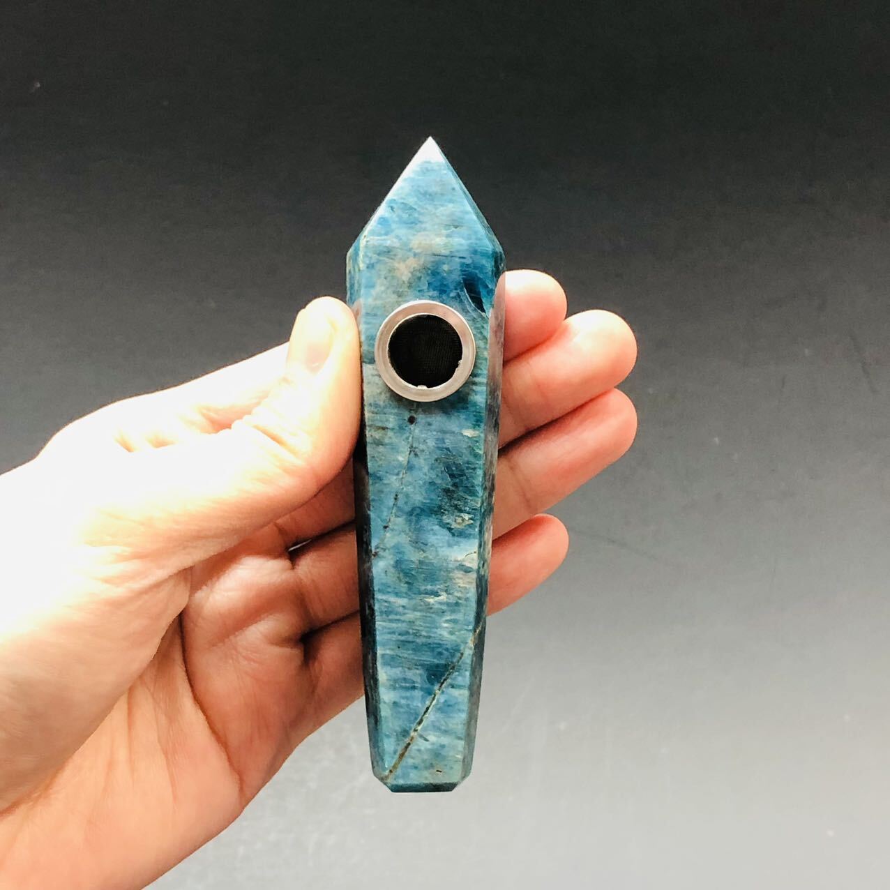 New Natural Gemstone Pipes Quartz Smoking Crystal Pipe Hand Spoon Pipe Fast Ship