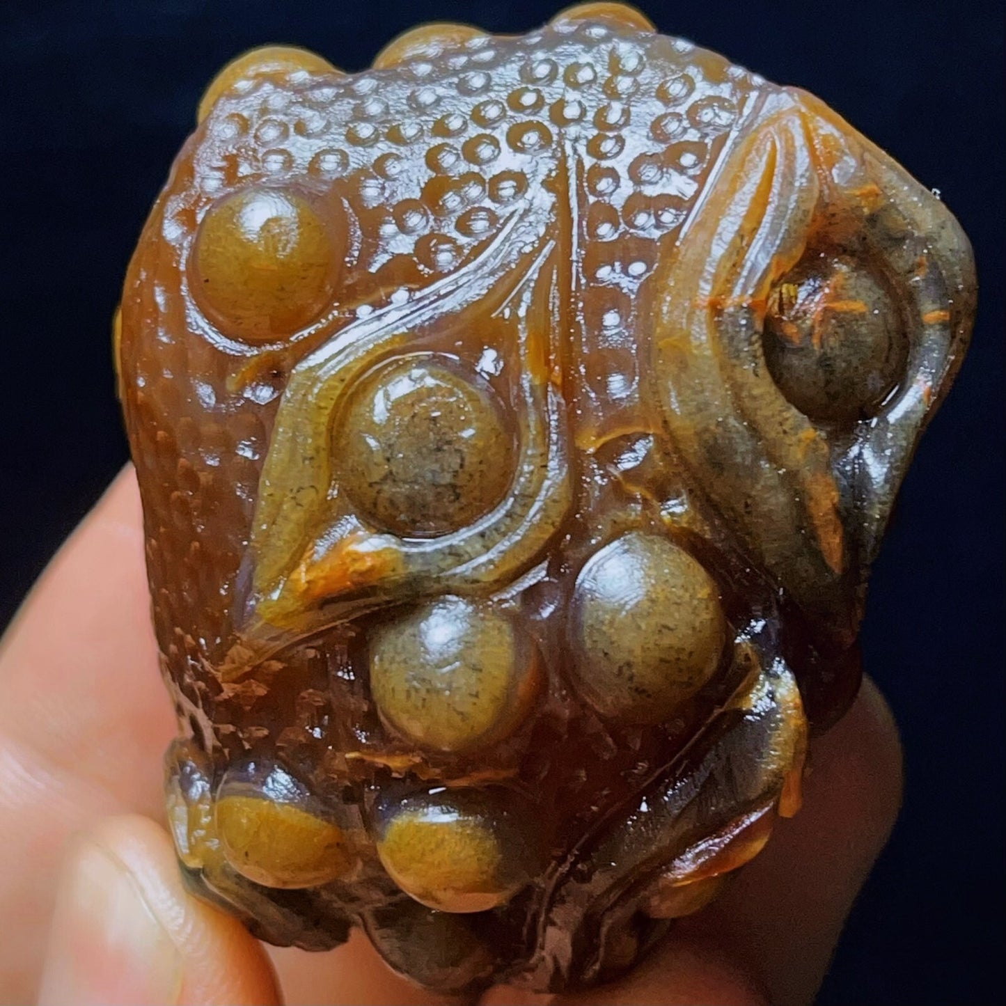 107G Natural China's Gobi Desert Gobi Agate Eyes Agate Crystal Healing
