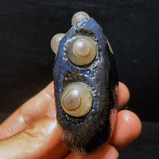 197G Natural Gobi Agate Eyes Agate Crystal Stone Madagascar