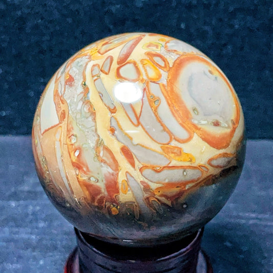 468G Natural Polished Agate Sphere Agate Crystal Ball Healing