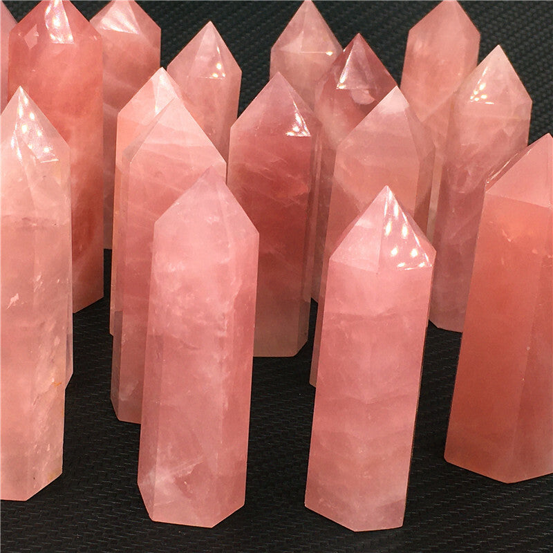 Wholesale~Natural Quartz Obelisk Crystal Tower Point Wand Reiki Healing Gift