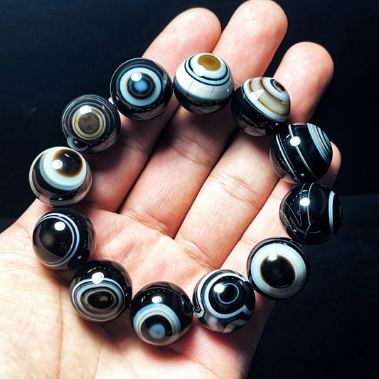 Natural Gobi Agate Eyes Agate Bracelet Crystal Stone Healing