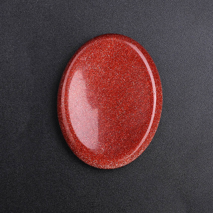 Crystals Worry Stones Flake Energy Thumb Massage Stone Energy Gemstone 35x45mm