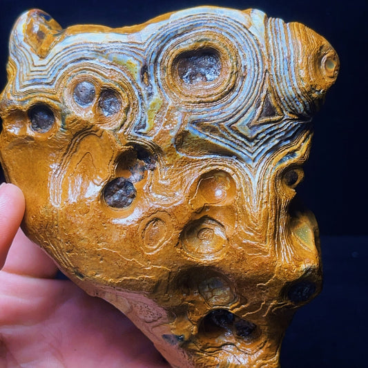 698G Natural China's Gobi Desert Gobi Agate Eyes Agate Crystal Healing