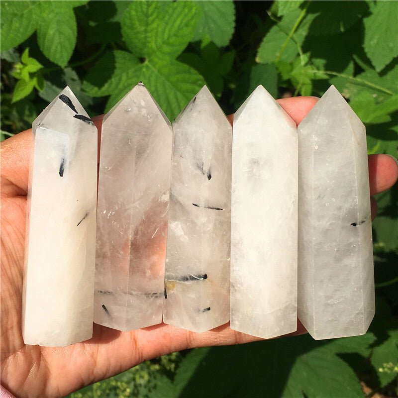 Wholesale~Natural Quartz Obelisk Crystal Tower Point Wand Reiki Healing Gift