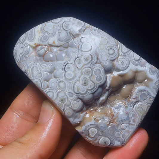 Natural Polished Mexican agate Crystal Healing