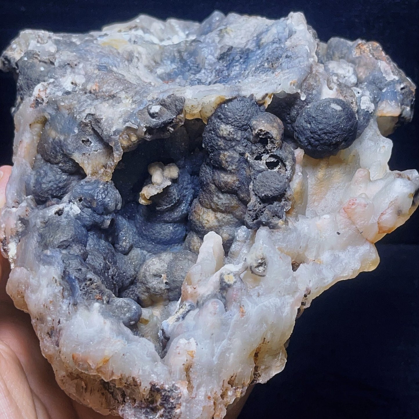 1283G Natural Gobi Agate Eyes Agate Crystal Stone Healing