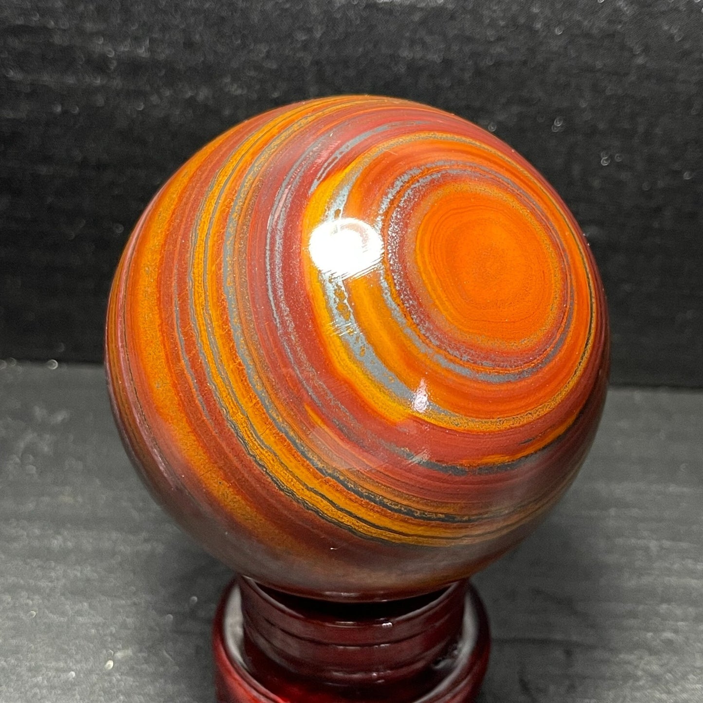 994G Natural Tiger Eye Stone Agate Sphere Ball Crystal Stone Healing