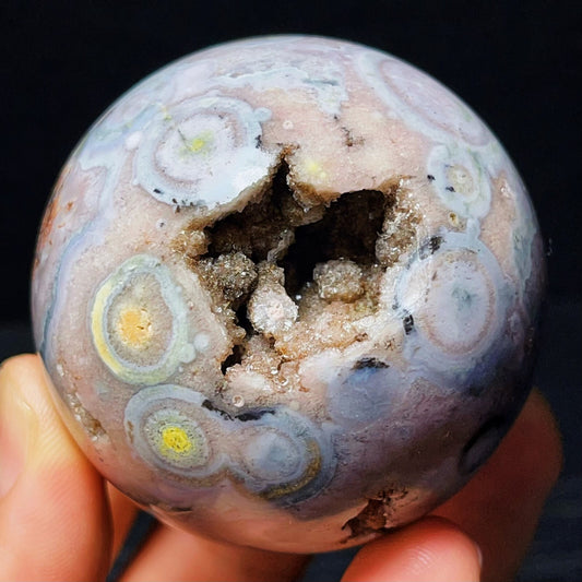 Gobi Agate Eyes Agate Sphere Ball Crystal Stone Madagascar