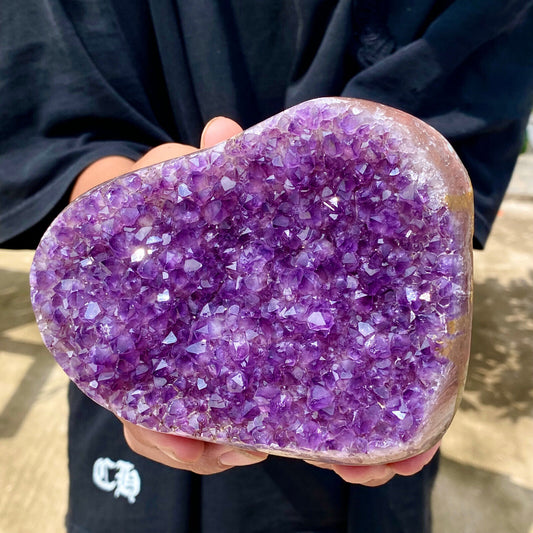 2.89LB Natural amethyst cave quartz crystal cluster mineral specimen healing