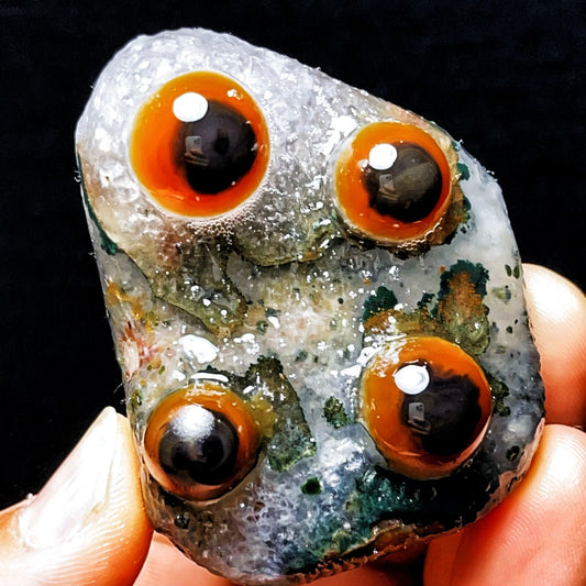 Natural Gobi Agate Eyes Agate Crystal Stone Madagascar