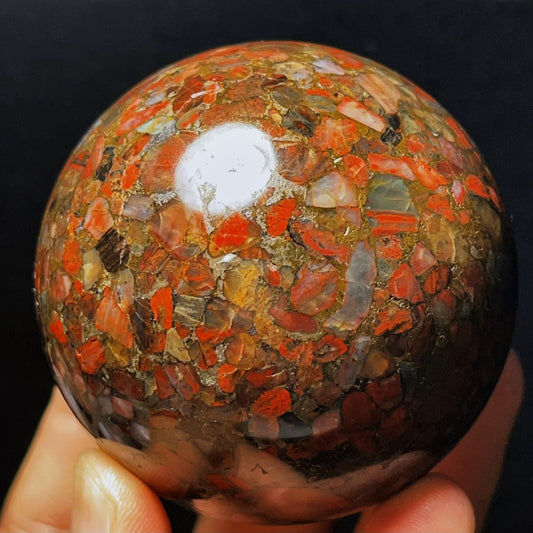 427G Natural Agate Sphere Ball Crystal Stone Madagascar