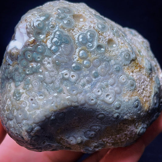 582G Natural Gobi Agate Eyes Agate Crystal Stone Healing
