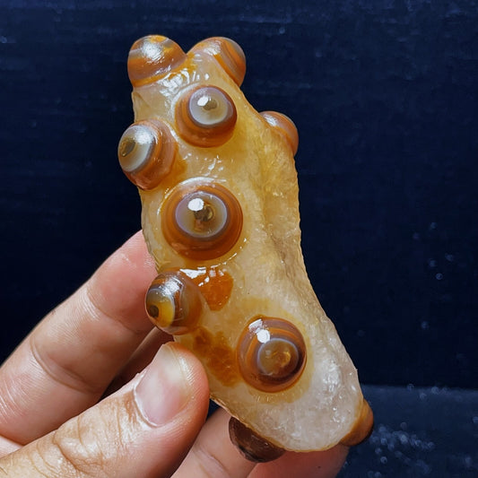 Natural Gobi Agate Eyes Agate Crystal Stone Madagascar