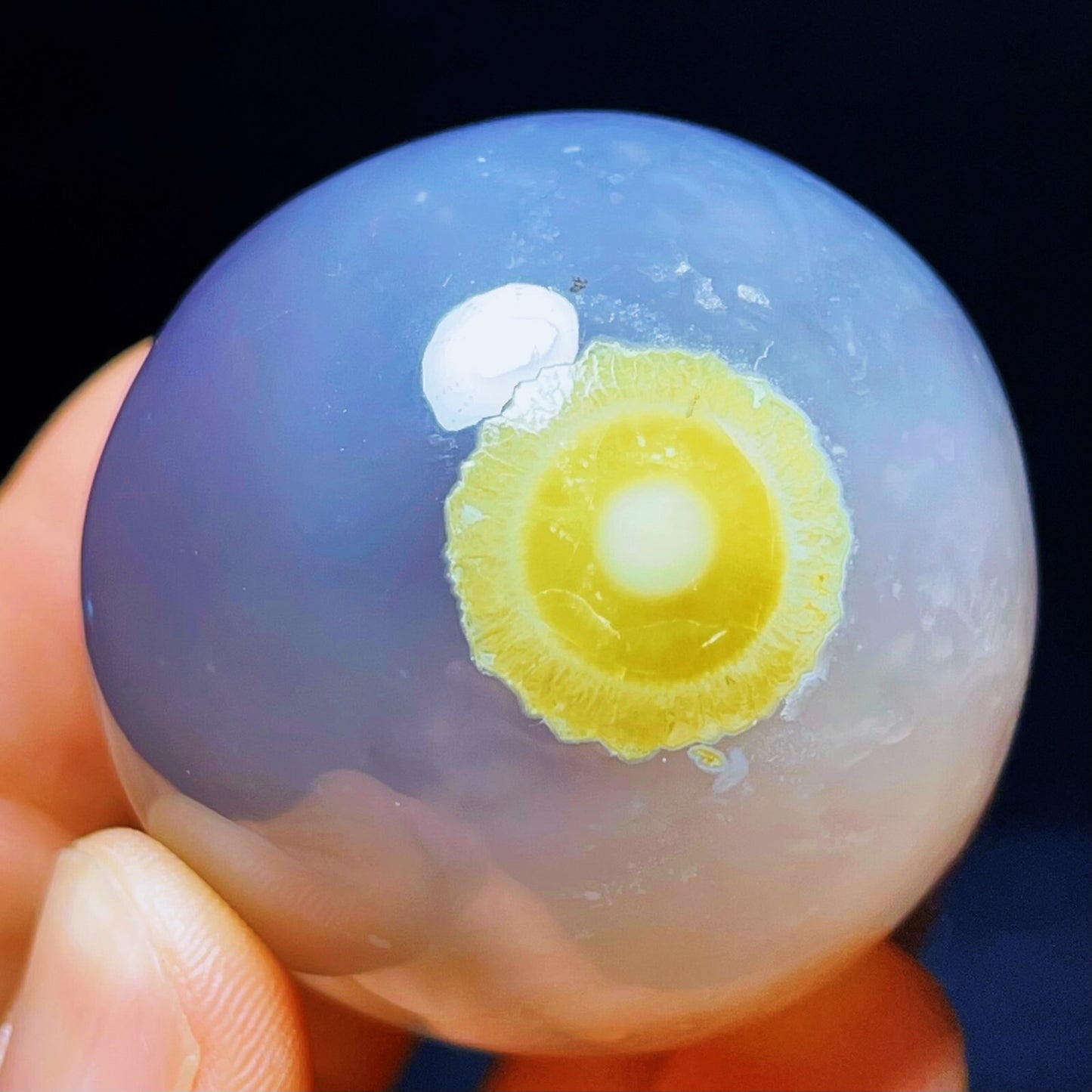 125G Natural Inner Mongolia Gobi Agate Eyes Agate Crystal Stone