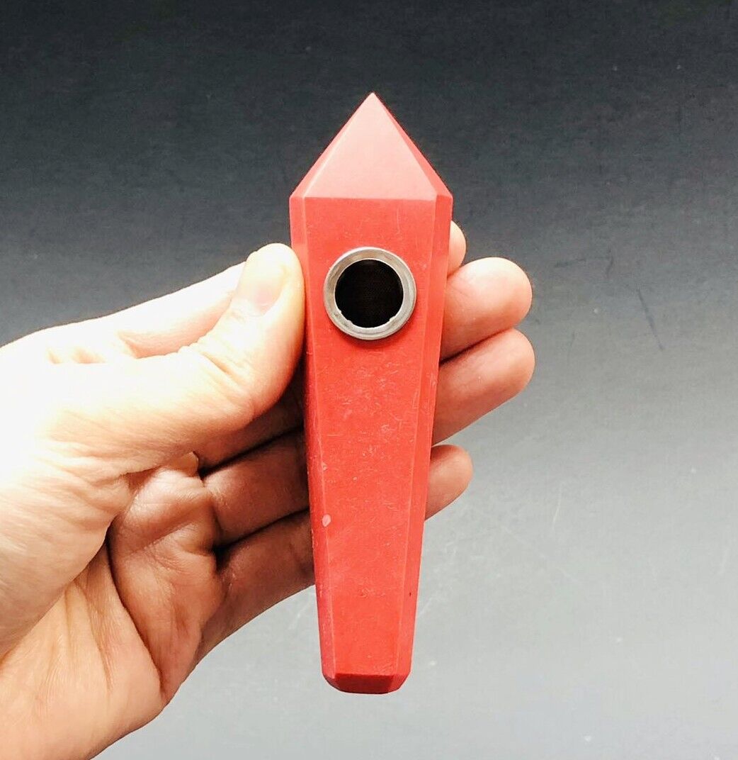 New Natural Gemstone Pipes Quartz Smoking Crystal Pipe Hand Spoon Pipe Fast Ship