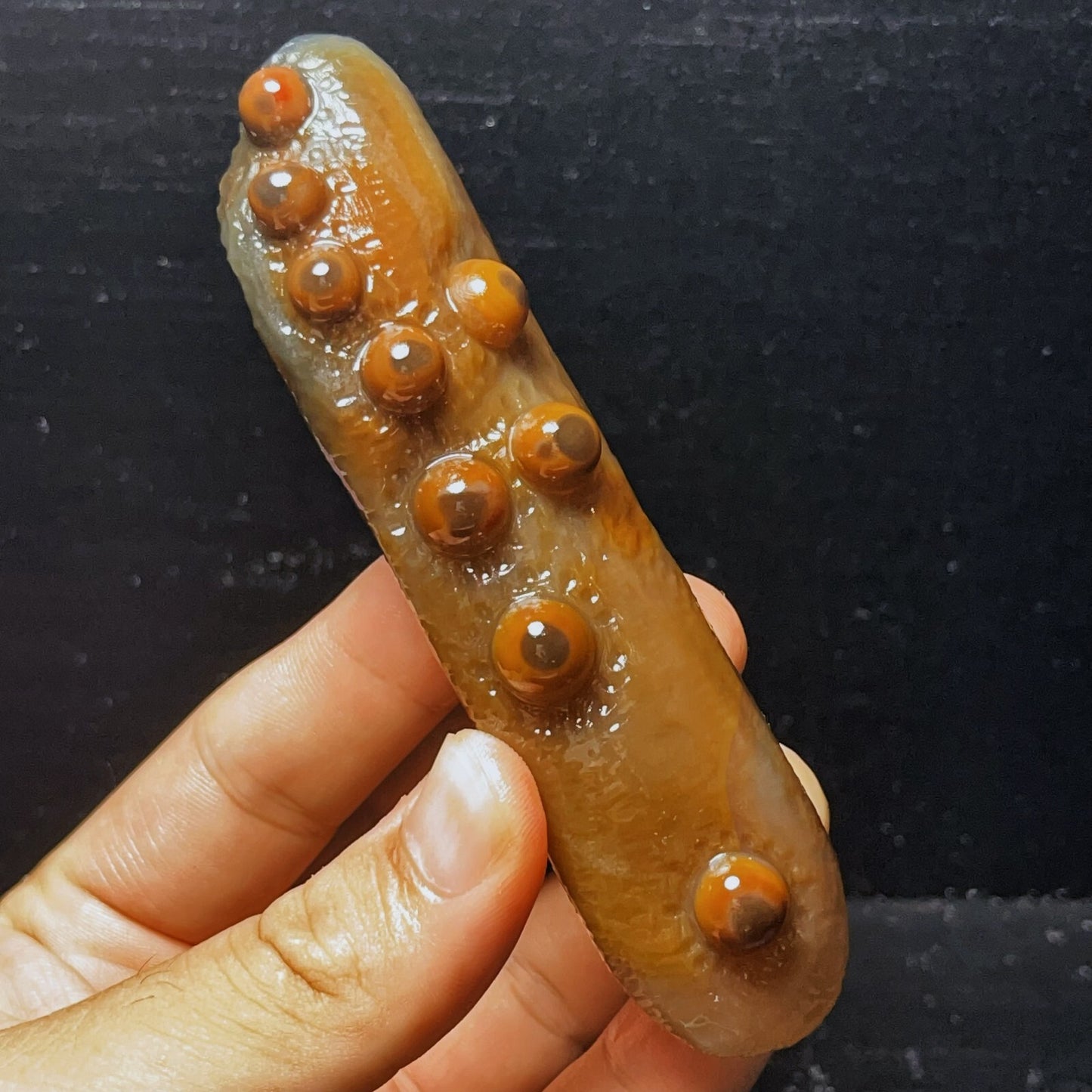 133G Natural Gobi Agate Eyes Agate Crystal Stone Madagascar