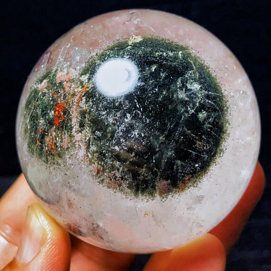 323G Natural  Phantom/Garden Quartz Eyes Crystal Stone Healing
