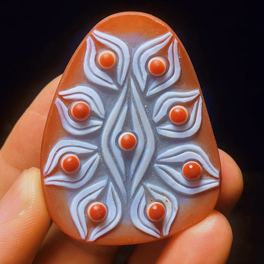 Natural Gobi Agate Eyes Agate Crystal Stone Healing
