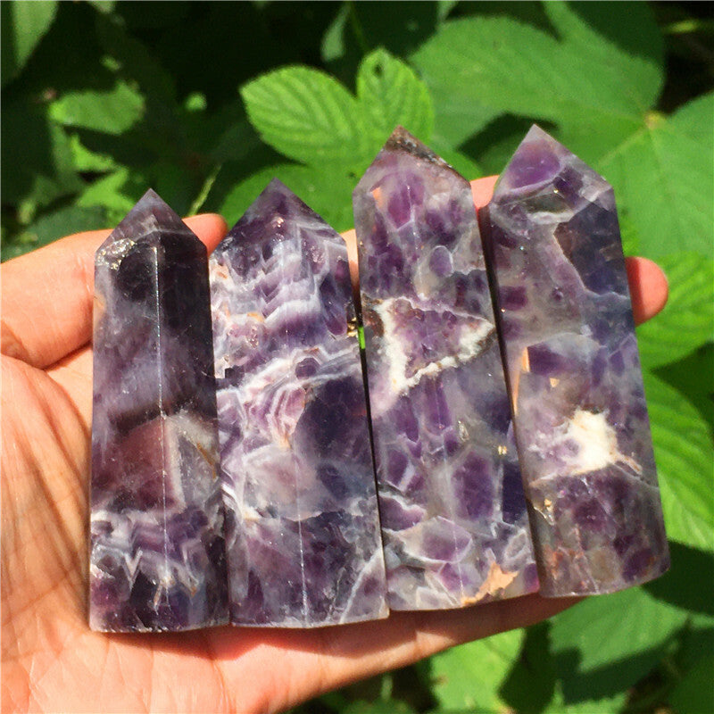 Wholesale~Natural Quartz Obelisk Crystal Tower Point Wand Reiki Healing Gift